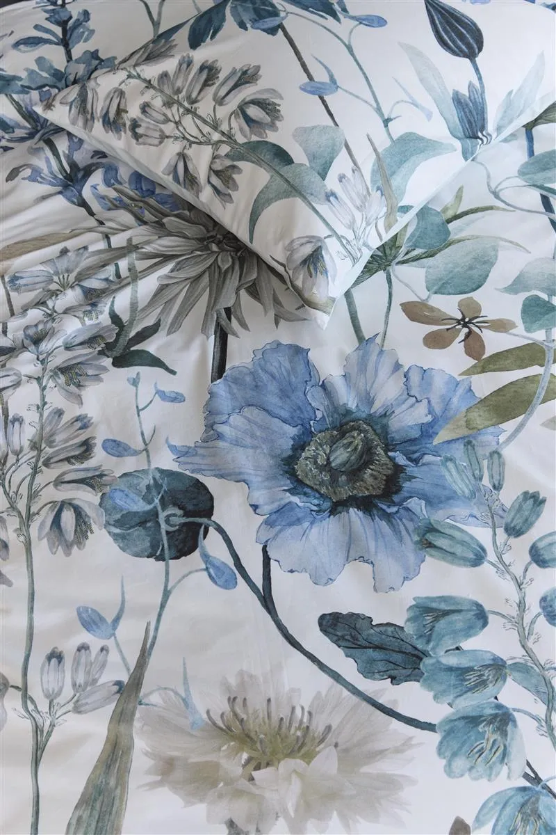 Beddinghouse Sybil dynetrekk 240x200 cm blå blomstret