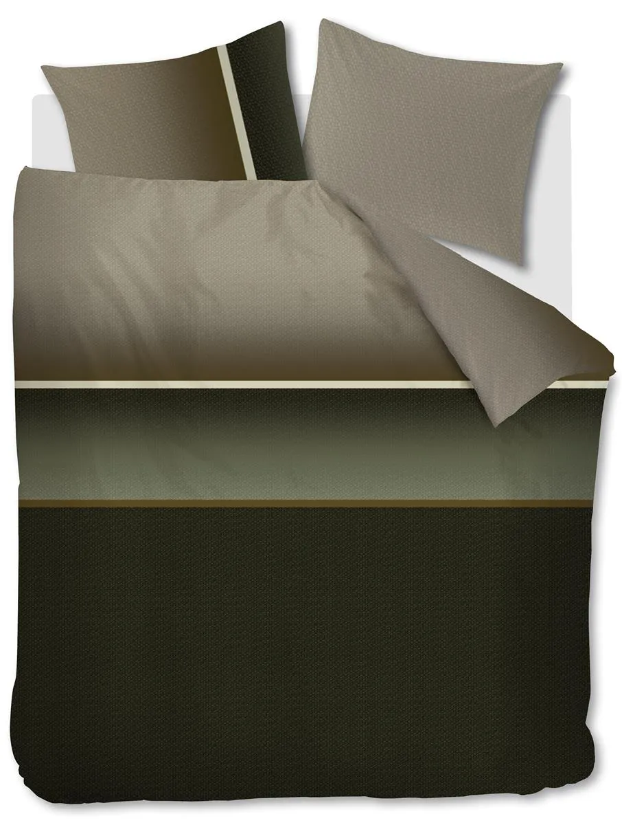 Beddinghouse Kian dynetrekk 240x200 olivengrønn sateng