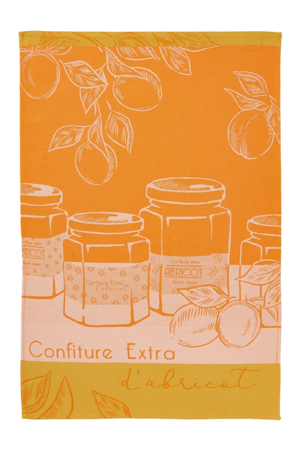 Coucke Orchard Apricots kjøkkenhåndkle 50x75 oransje