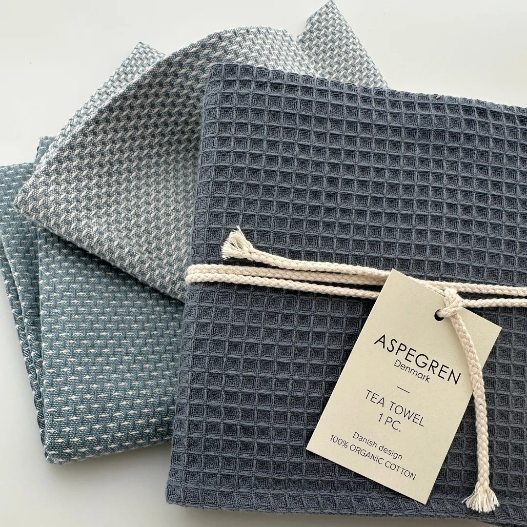 Aspegren Denmark Gastro Denim kjøkkenhåndkle 2-pk 50x70 økologisk