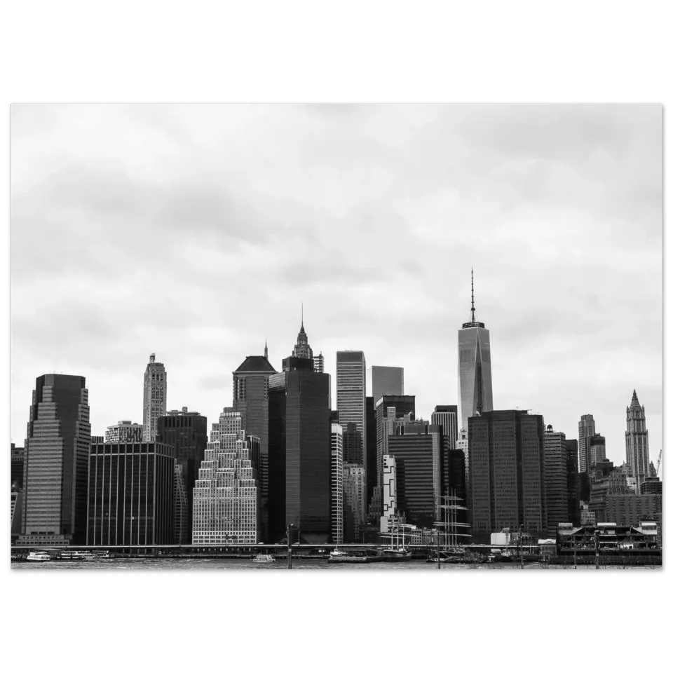 Hellstrøm Barcode NYC kunsttrykk 70x50 cm halvblank