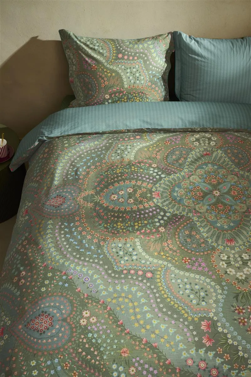 Pip Studio Alfombra dynetrekk 140x200 grønn percale