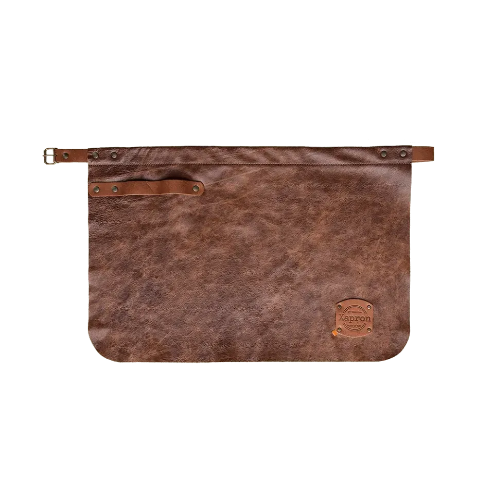 Xapron Atlanta midjeforkle i skinn 60x40 cm