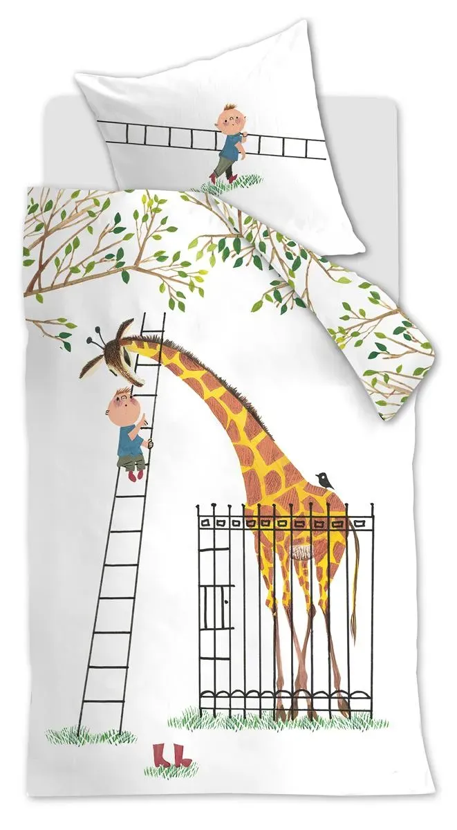 Beddinghouse Fiep Amsterdam Giraf dynetrekk 140x200 multi bomull