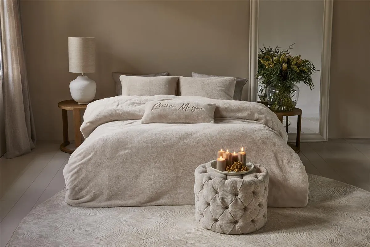 Riviera Maison Tendre dynetrekk sand putetrekk 60x70 cm fuskepels