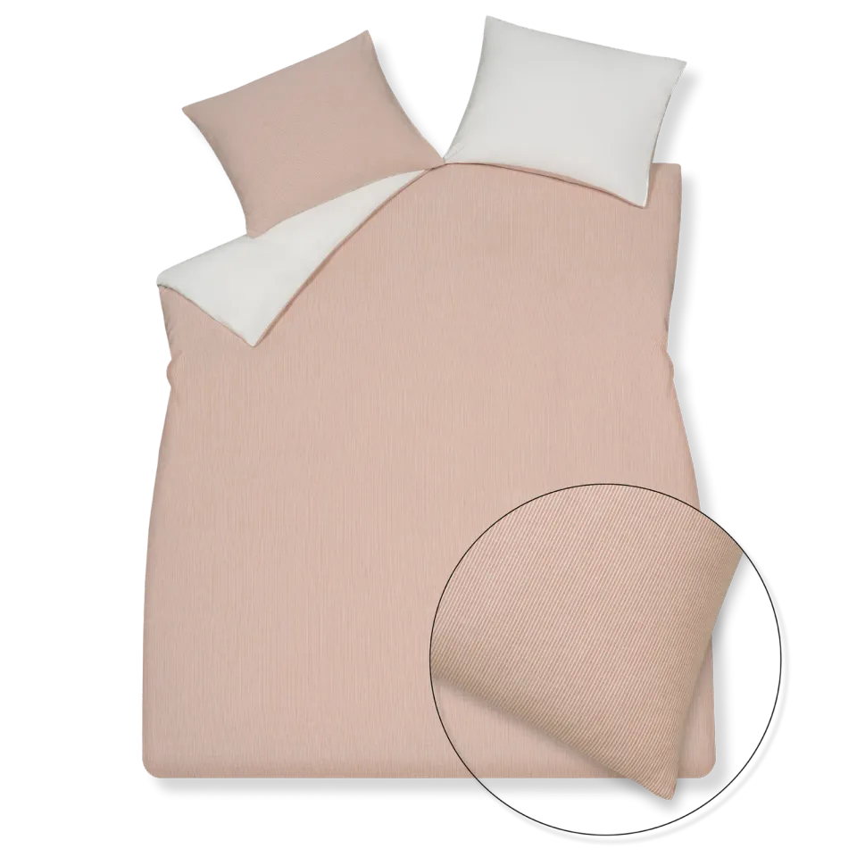 Vandyck Pure 89 dynebetrekksett 140x200 sepia pink sateng