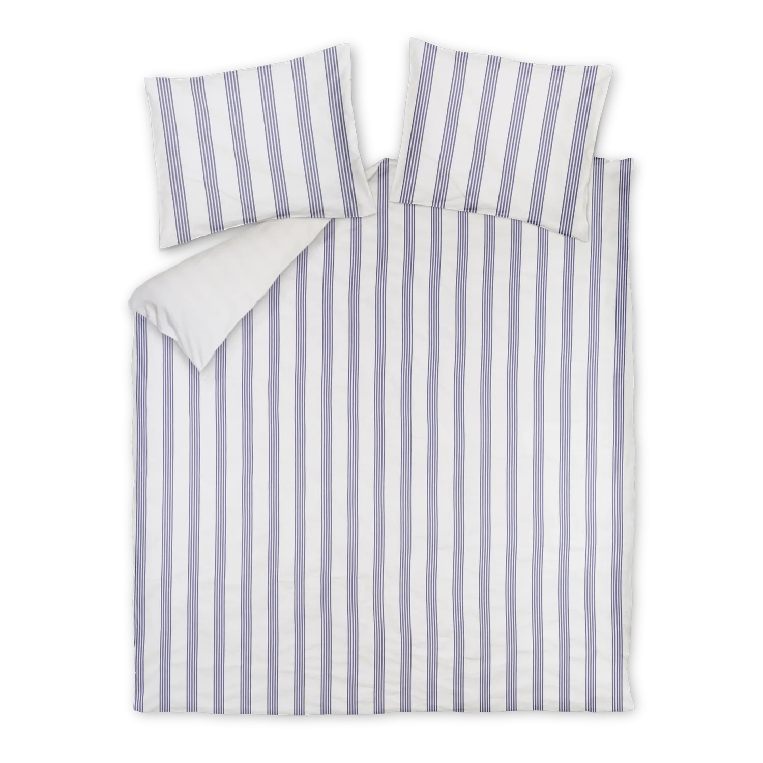 Vandyck Pure 95 dynetrekksett indigo 140x200 striper
