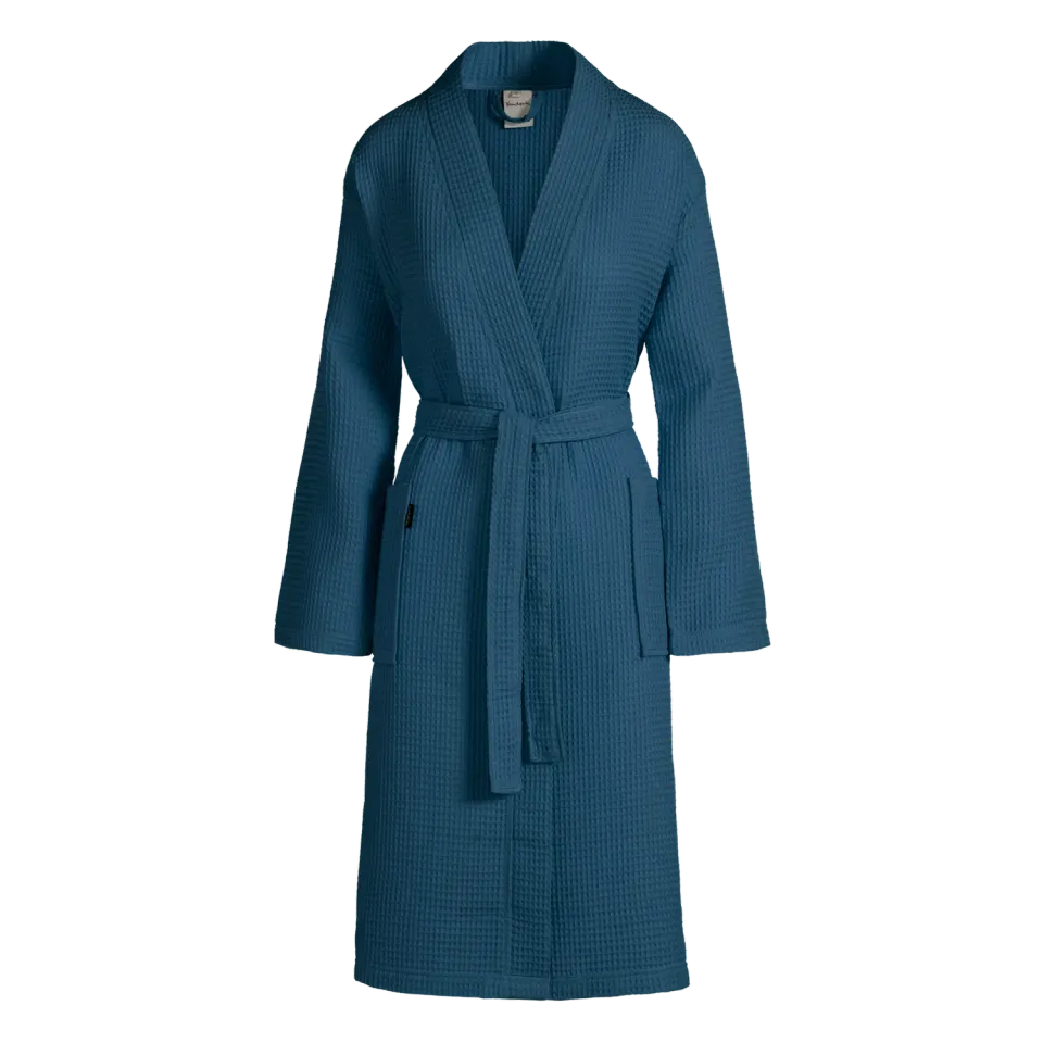 Vandyck Biarritz badekåpe navy M vaffel
