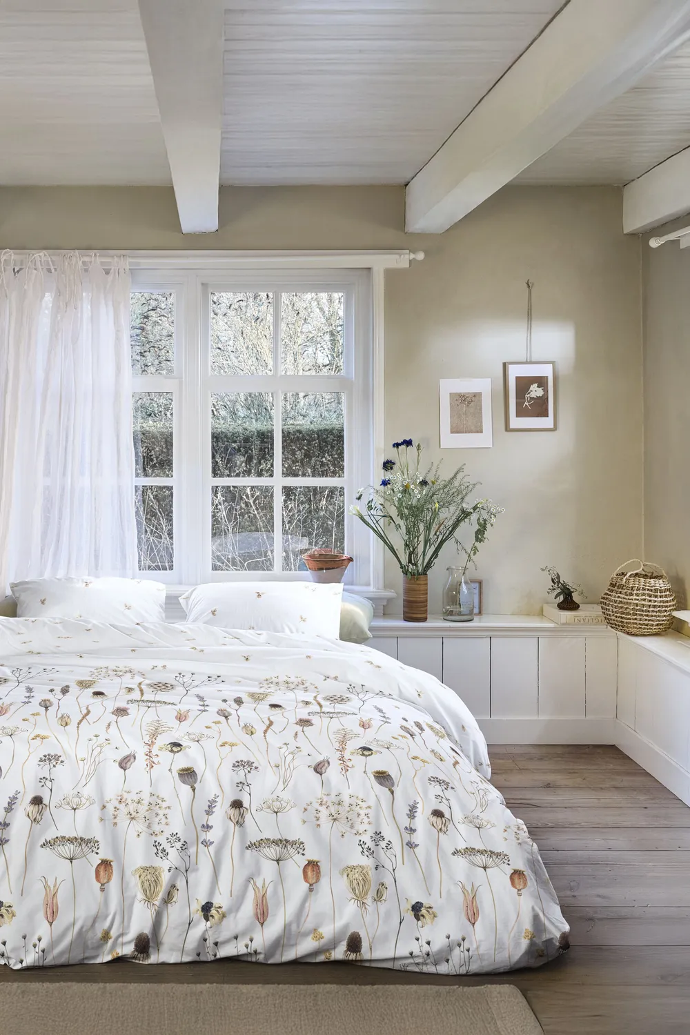 Ariadne Cosy Season dynetrekk 140x200 hvitt bomull