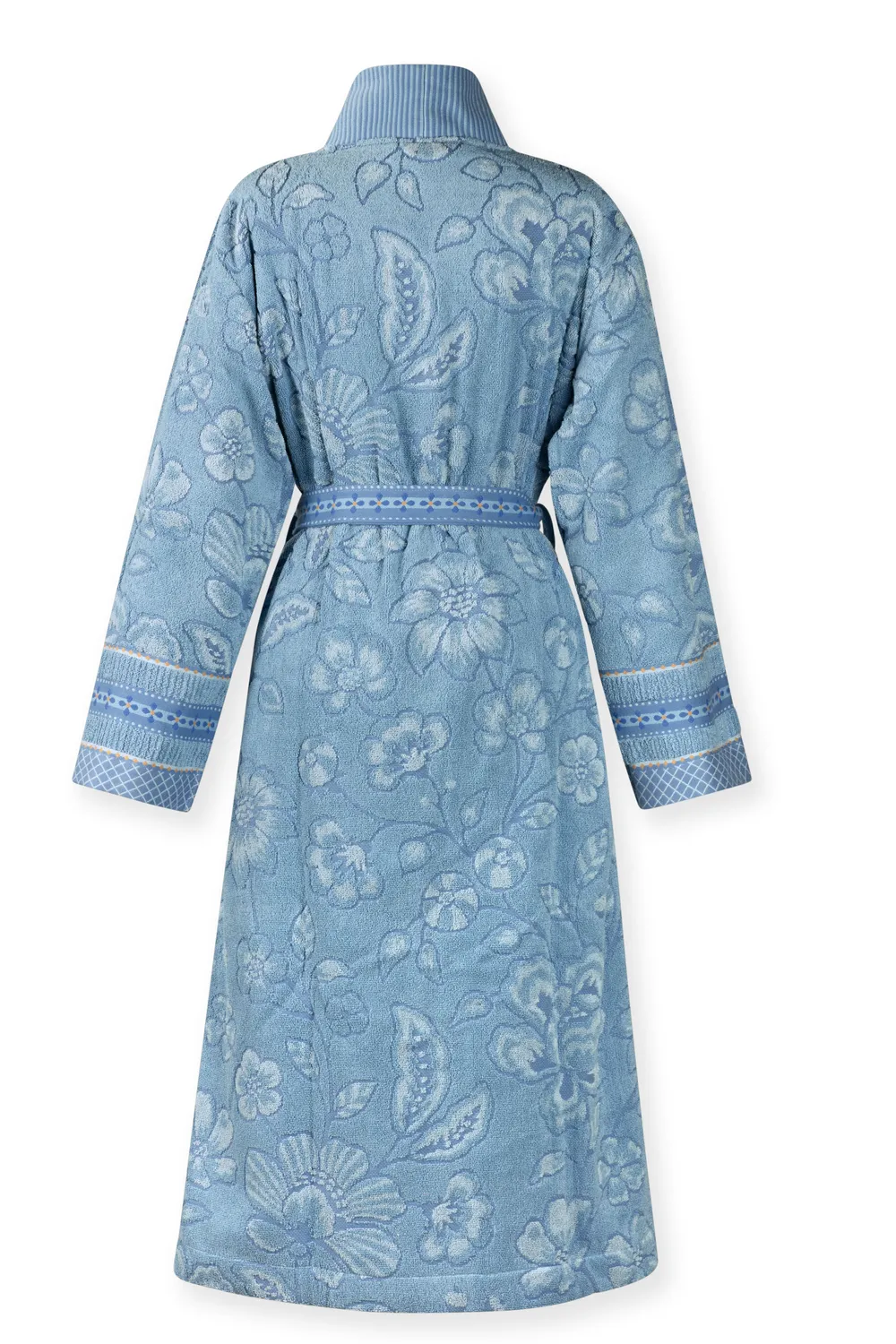Pip Studio Jasmin Jacquard badekåpe lys blå bomull