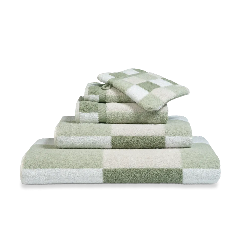 Vandyck Boston håndkle 55x100 smoke green bomull