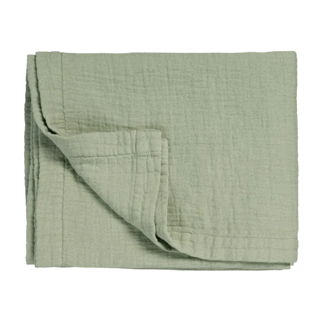 Vandyck Pure 68 sengeteppe smoke green 160x250 bomull