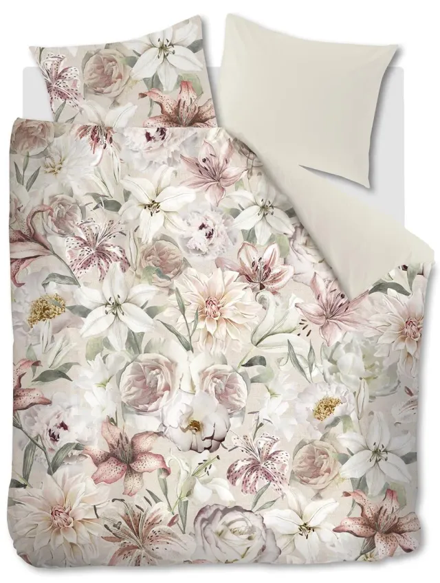 Riviera Maison Lily Love sengetøy 140x200 cm rosa blomstret