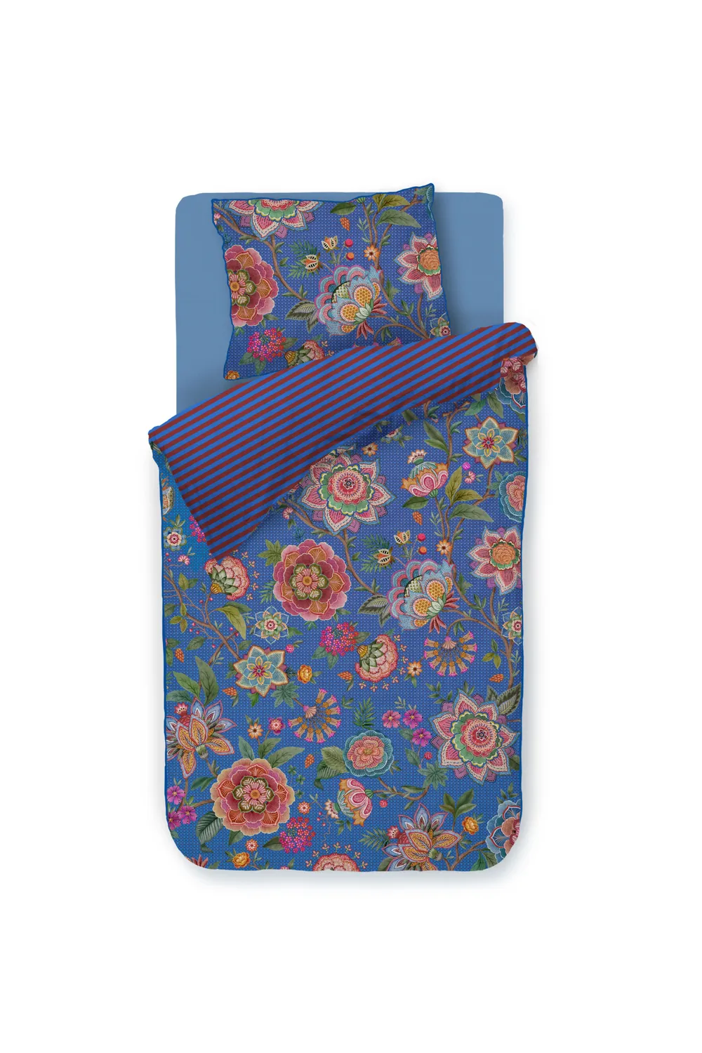 Pip Studio Bombay Bold dynetrekk 140x200 mørkeblå perkal
