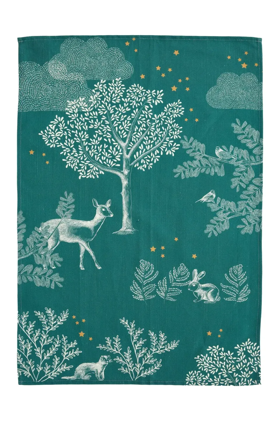 Coucke Enchanted Forest kjøkkenhåndkle grønn 50x75 cm bomull/lin