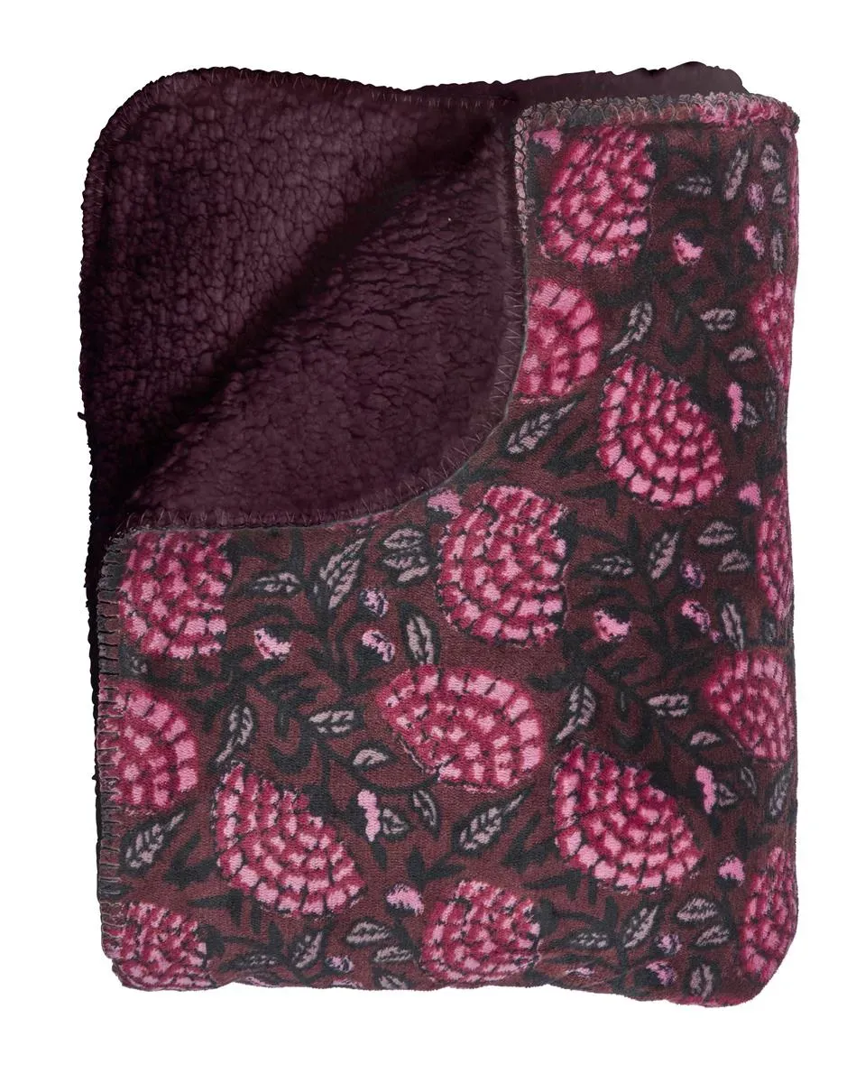 KAAT Amsterdam Odin pledd 130x170 cm rosa teddy