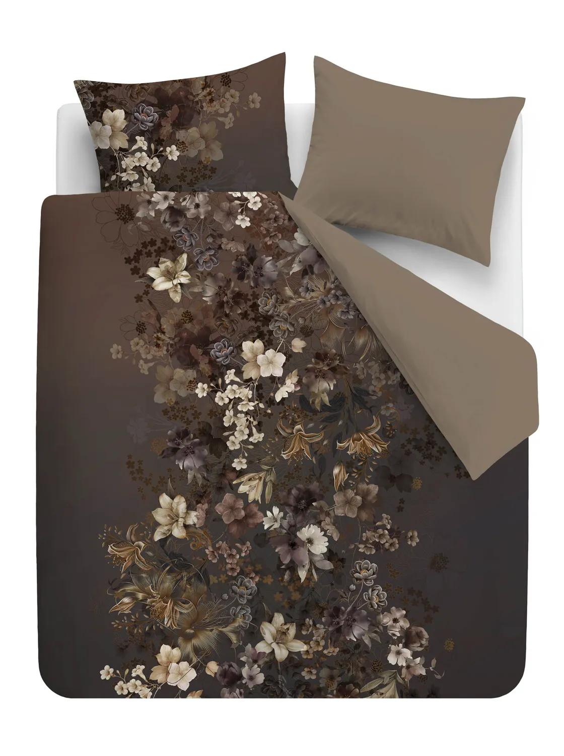 Kardol Velutini dynetrekk brun 140x200 sateng