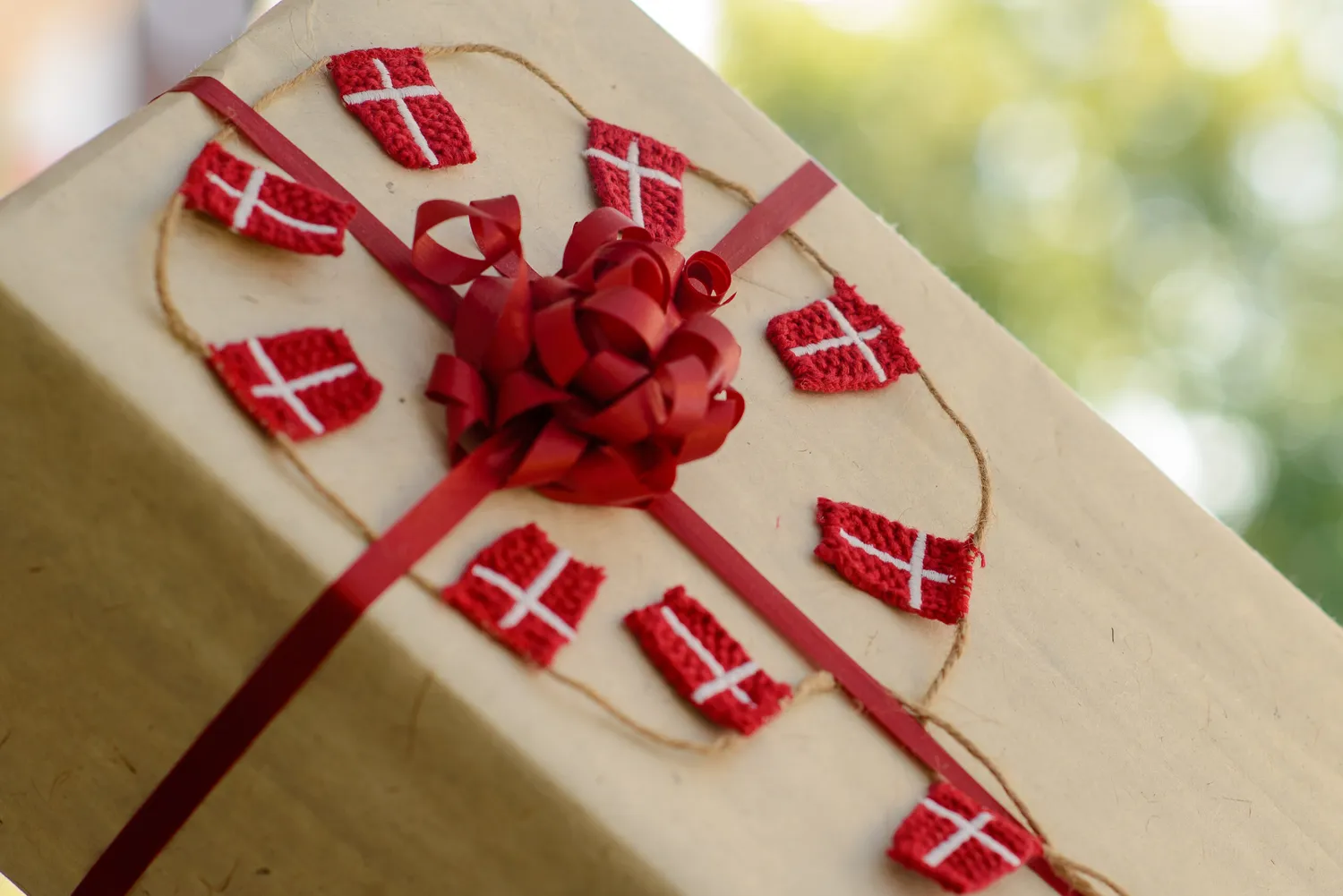 Solwang Design dansk flaggirlander bomull 10 stk