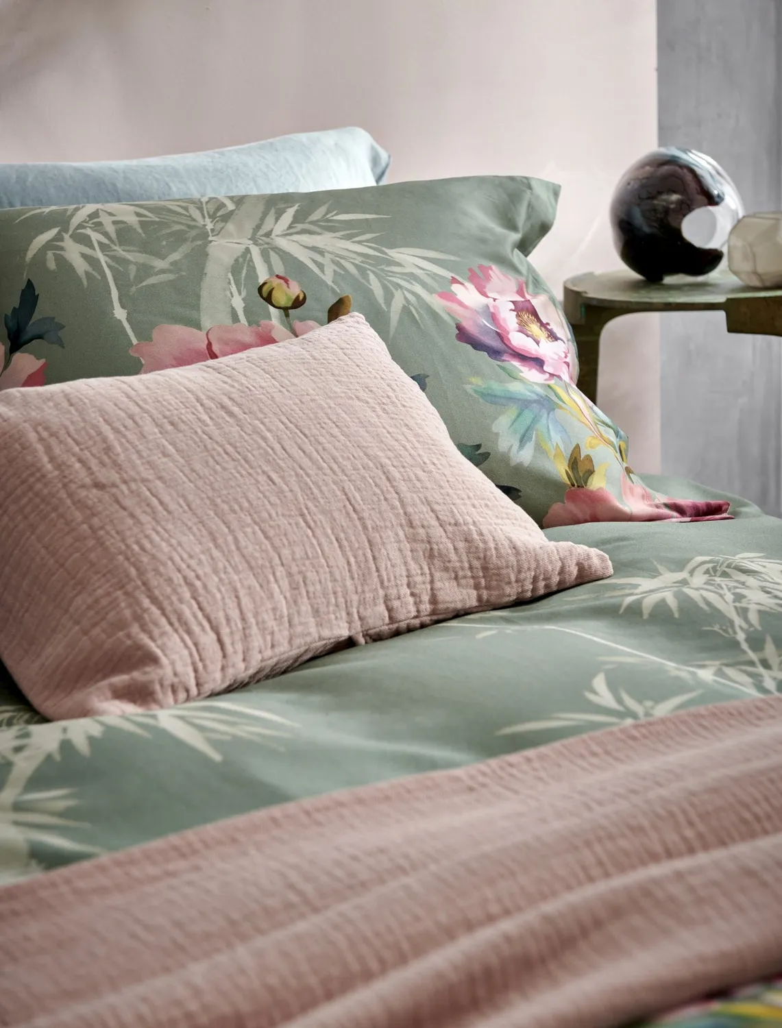 Vandyck Pink Peony dynetrekksett multi 200x200 blomster