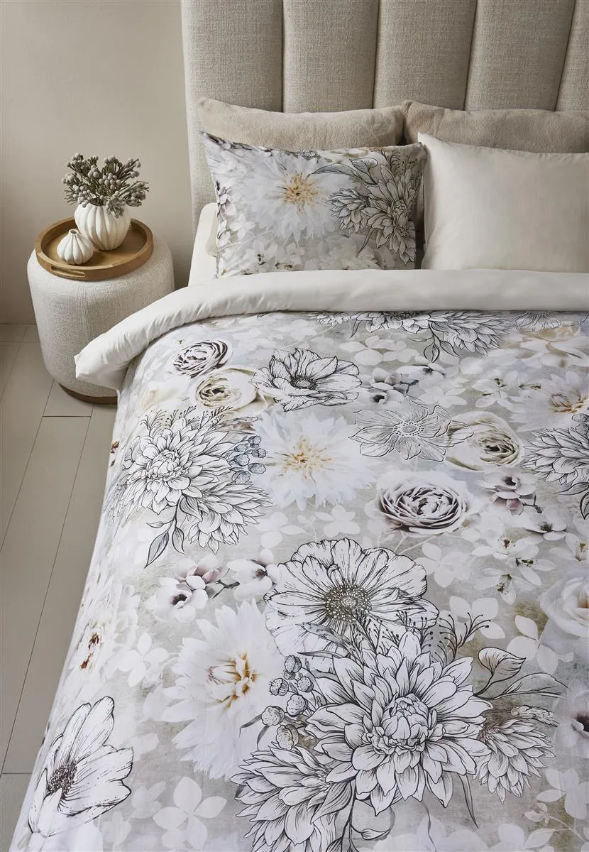 Riviera Maison Flourish dynetrekk sand 200x200 cm + 2 trekk