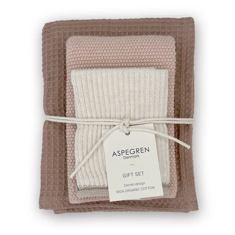 Aspegren Denmark Kitchen Gift Set Mocha Mousse kjøkkensett 3 deler