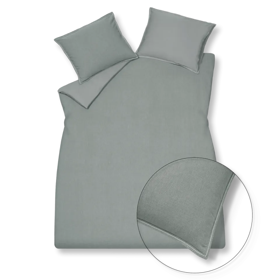Vandyck Pure 47 dynetrekksett steelgrey 200x200/220 bomull