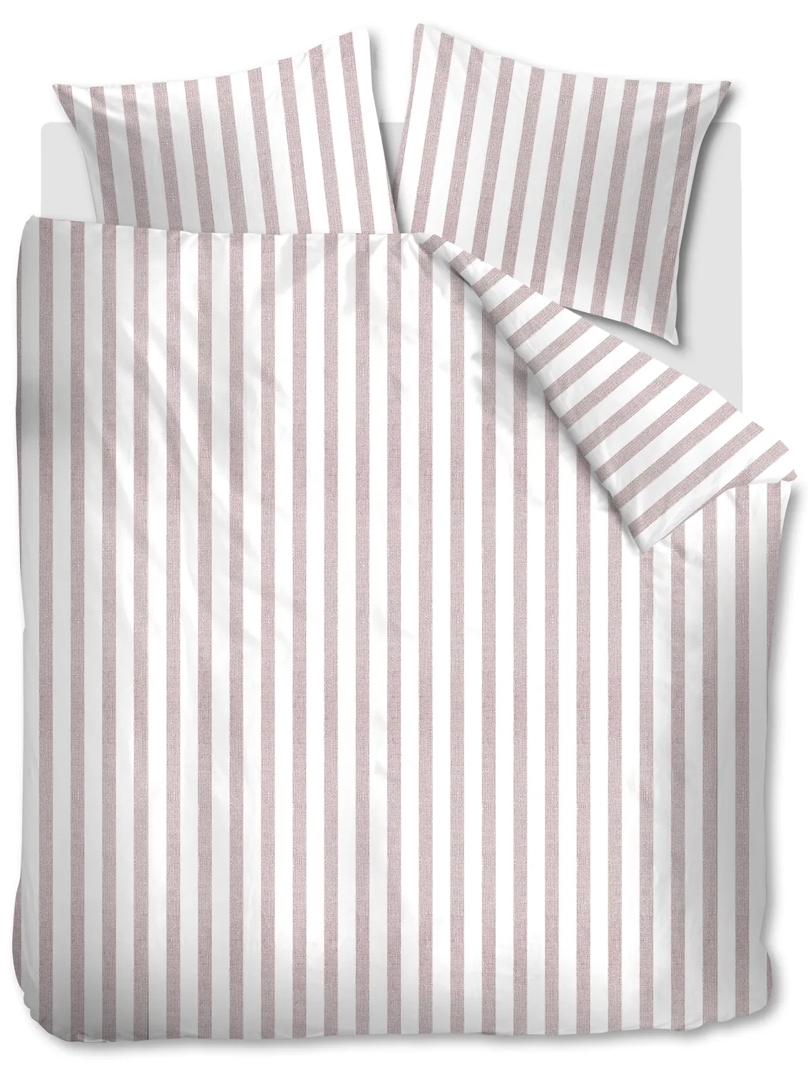 Ambiante Ally dynetrekk 140x200 cm lyserosa striper bomull