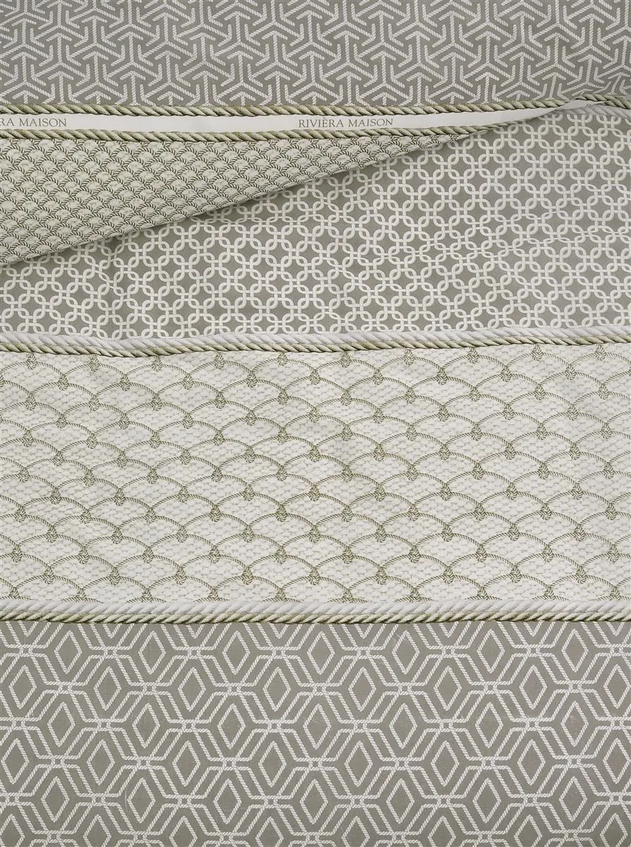 Riviera Maison Ropes dynetrekk 140x200 taupe bomull