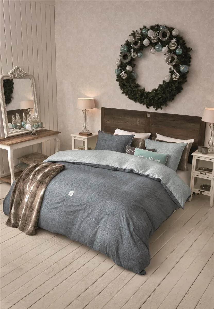 Riviera Maison Coughton Court dynetrekk blå 140x200-220 cm