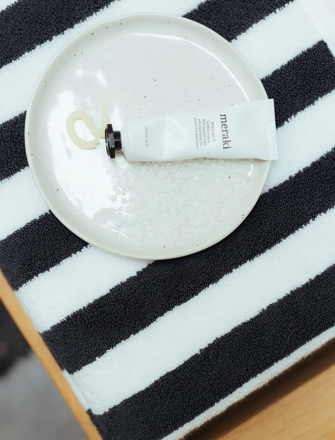 Vandyck Verona Stripes haandkle off black bomull