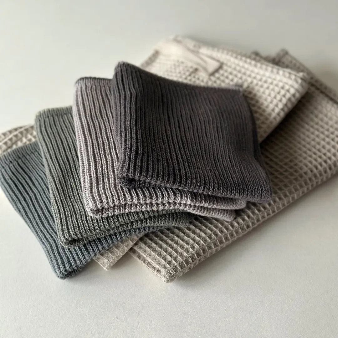 Aspegren Denmark Ripple Flint Gray klut 26x26 økologisk
