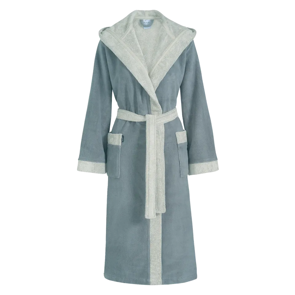 Vandyck Georgia badekåpe Medium dusty blue bambus