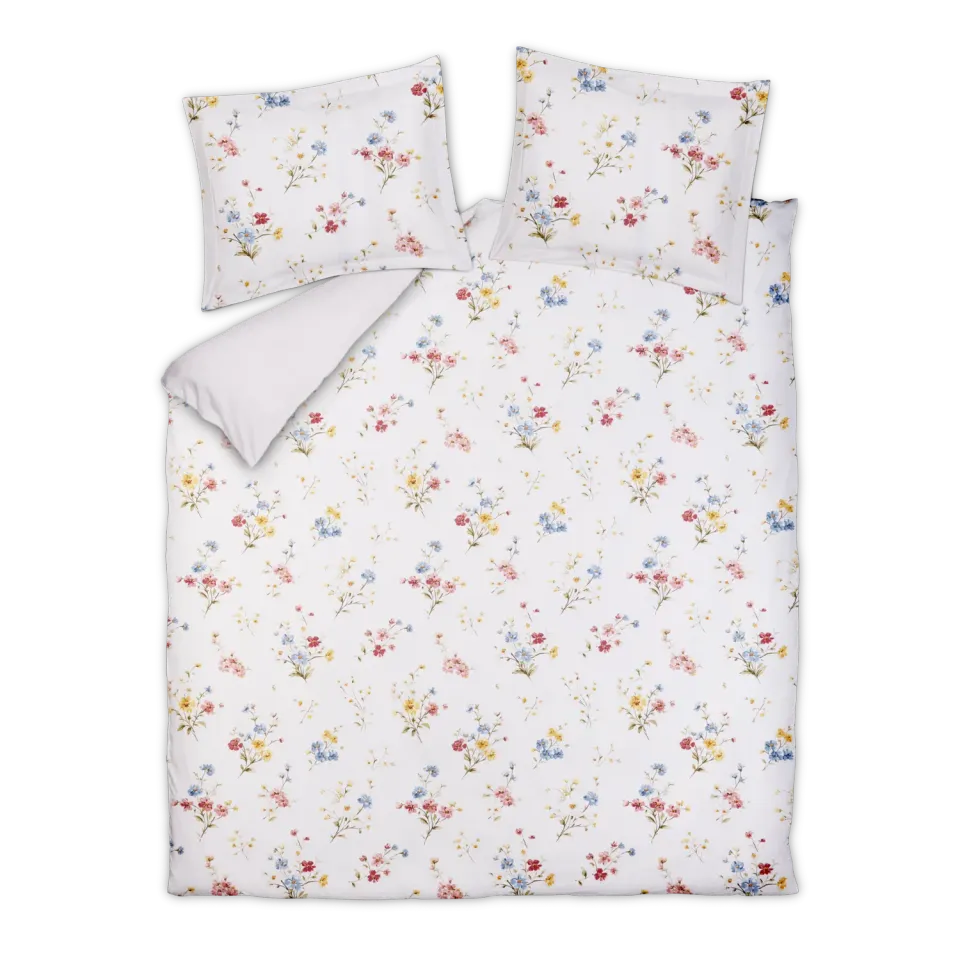 Vandyck Soft Fields XL sengesett 260x240 krem blomster