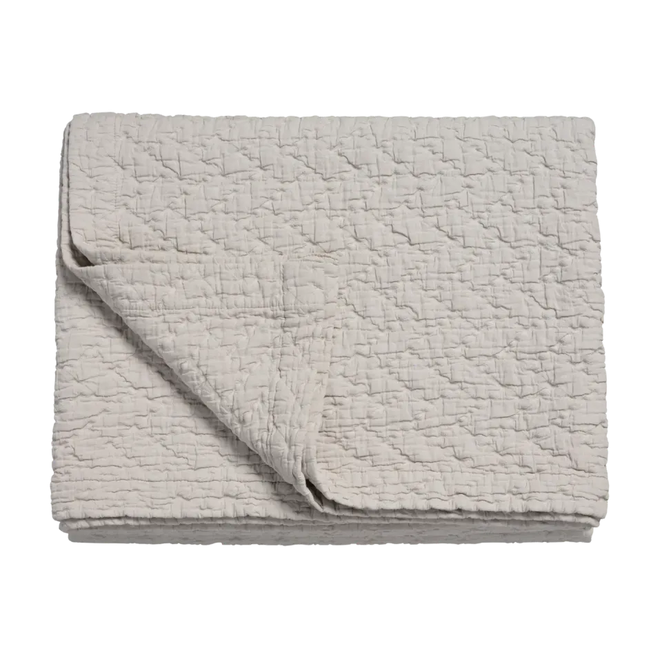 Vandyck Pure 10 sengeteppe 180x260 stone bomull