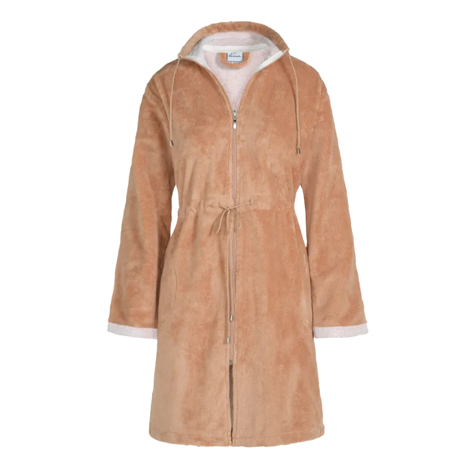 Vandyck Chicago badekåpe praline velour Medium