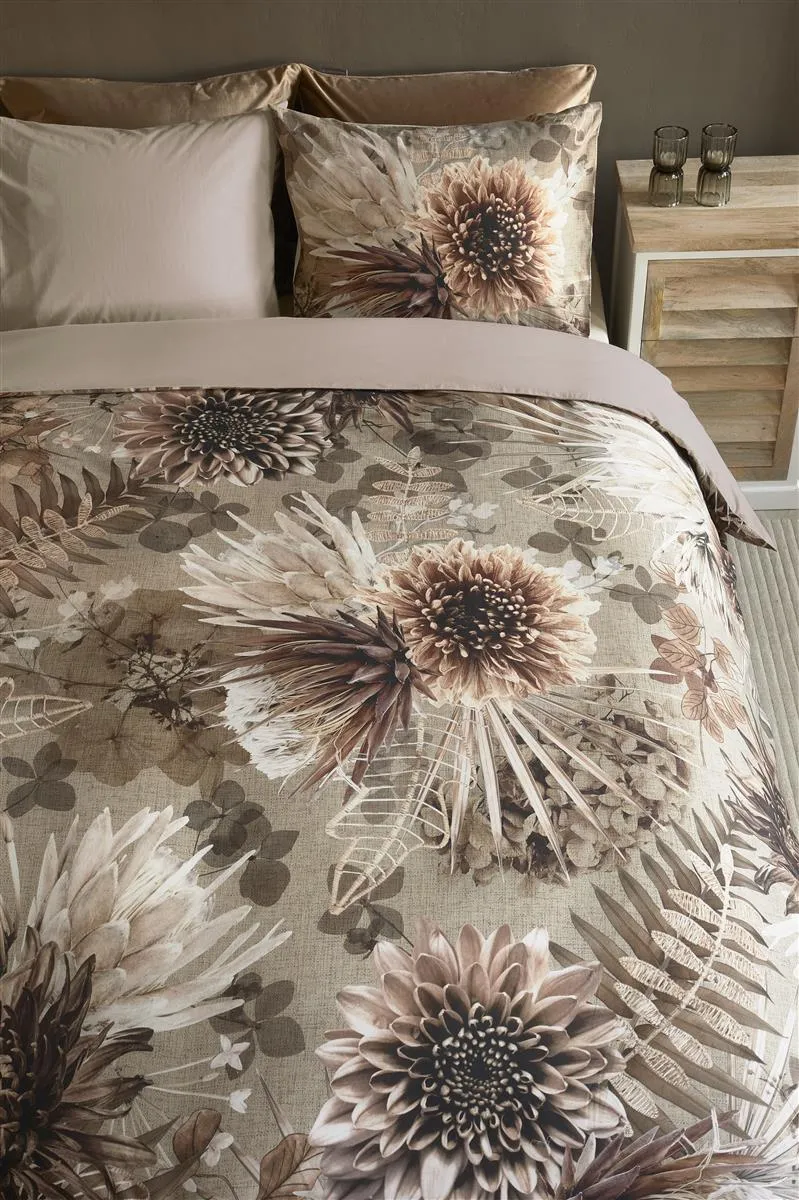 Riviera Maison Protea dynetrekk 240x200/220 cm sand blomster