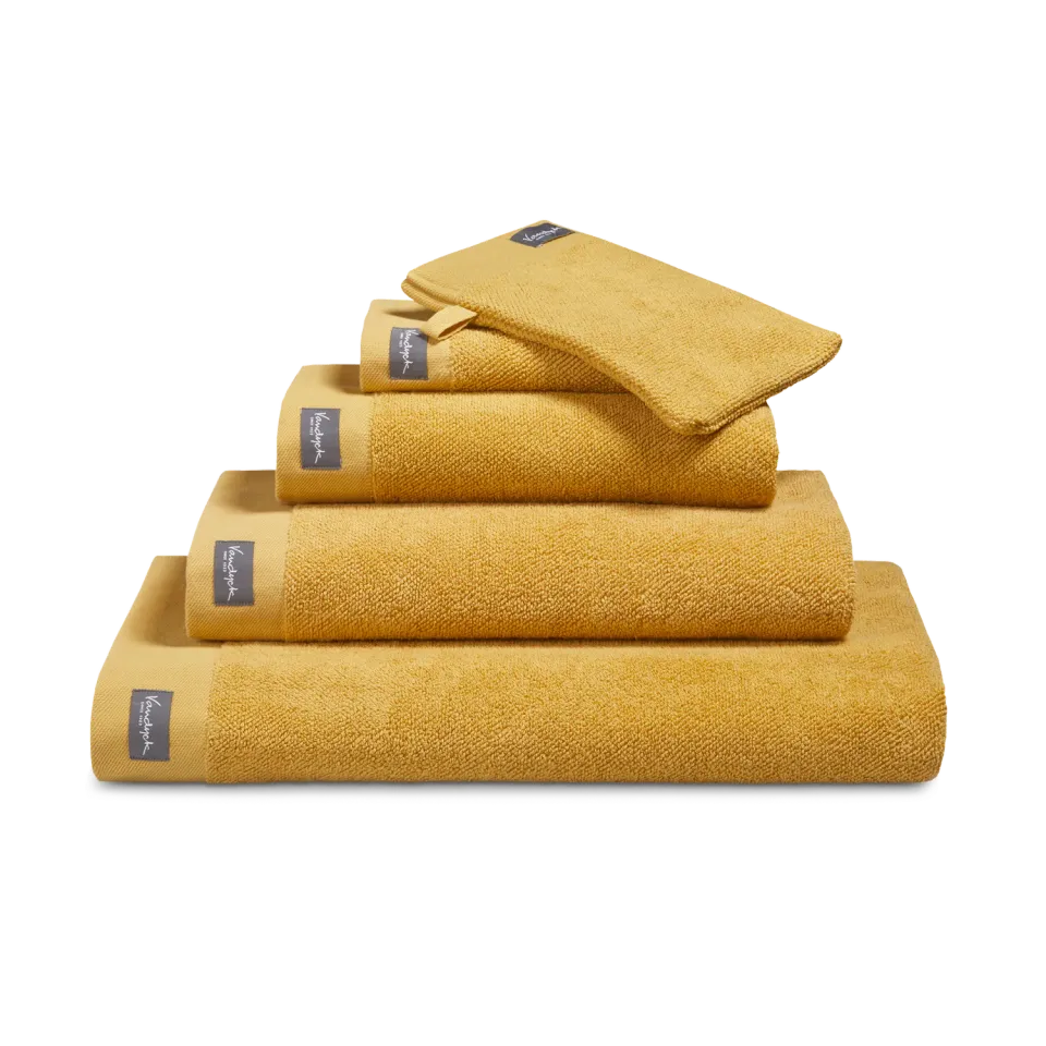 Vandyck Home Uni badelaken 90x180 honey gold kraftig