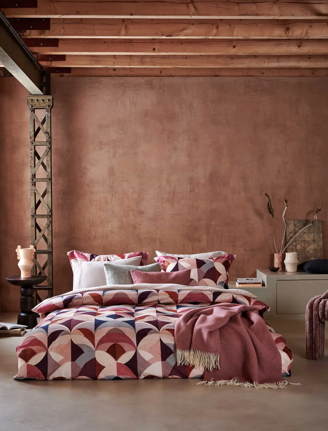 Vandyck Scarlet XL dynetrekksett 260x240 multi bomullssateng