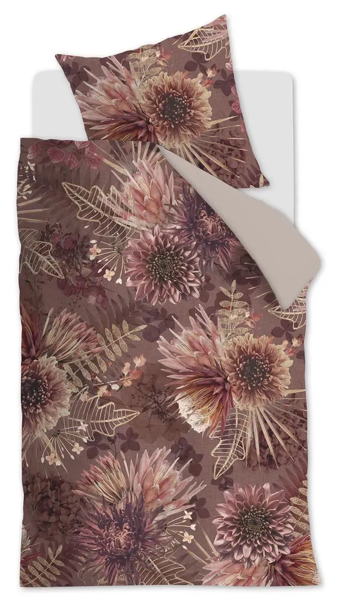 Riviera Maison Protea dynetrekk 140x200 steinrød bomull