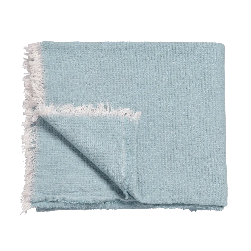 Vandyck Home 89 pledd pearl blue 130x220 bomull