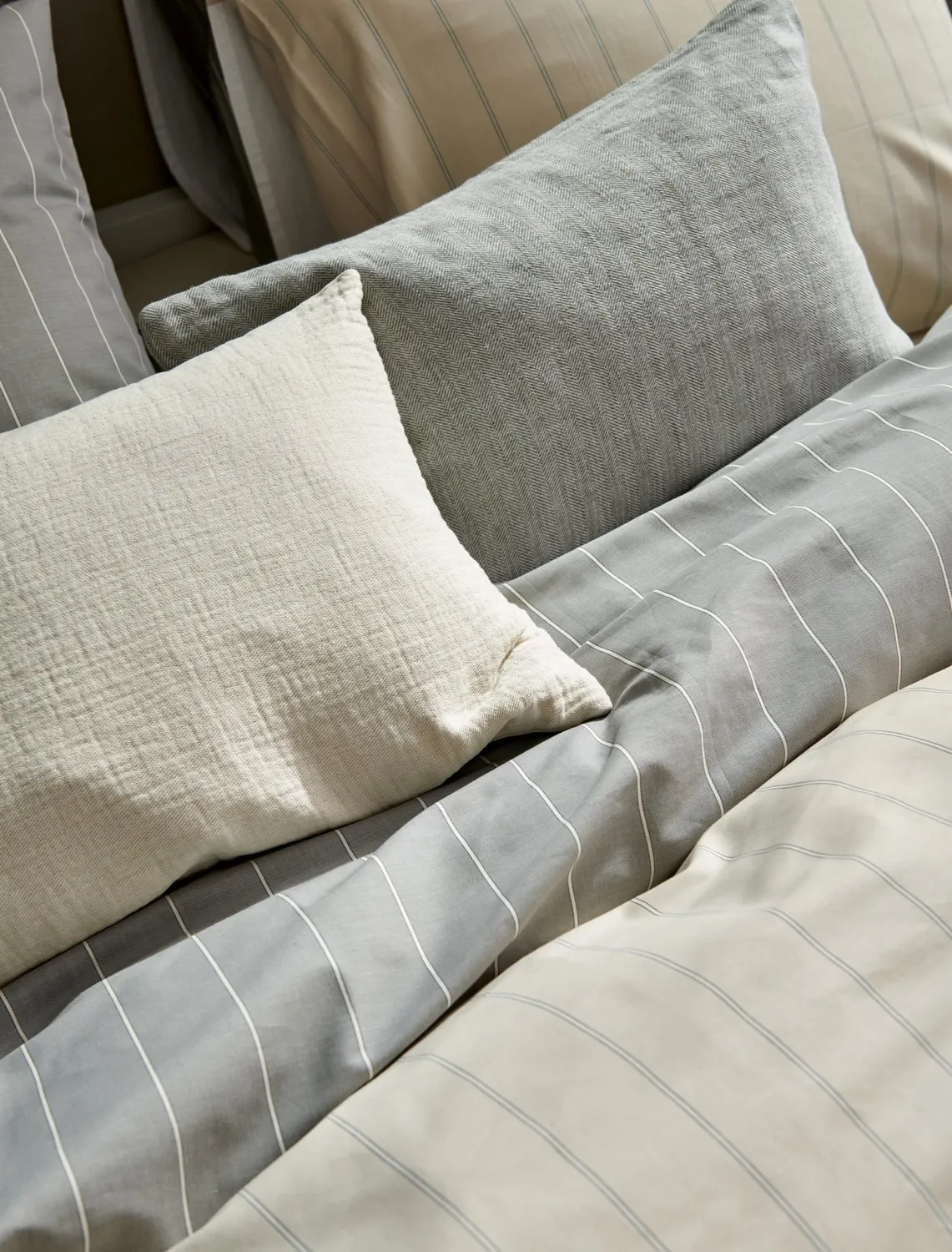 Vandyck Home Puglia dynetrekksett 140x200 grå percale
