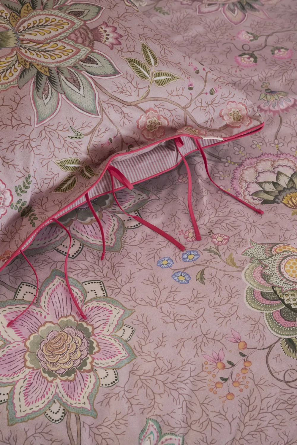 Pip Studio Mumbai Morning dynetrekk 140x200 rosa perkal