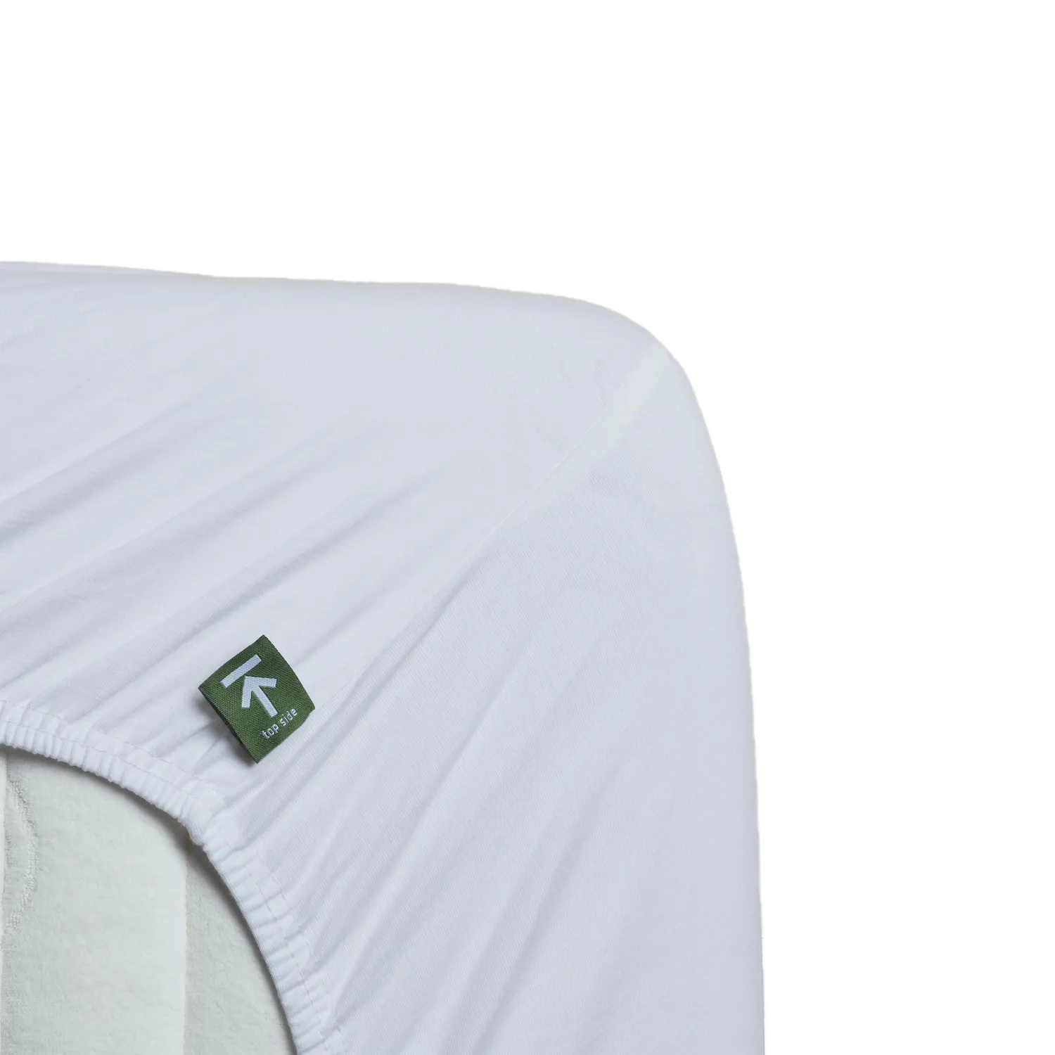 Beddinghouse Jersey Stretch topplaken hvit 90x200-220 cm