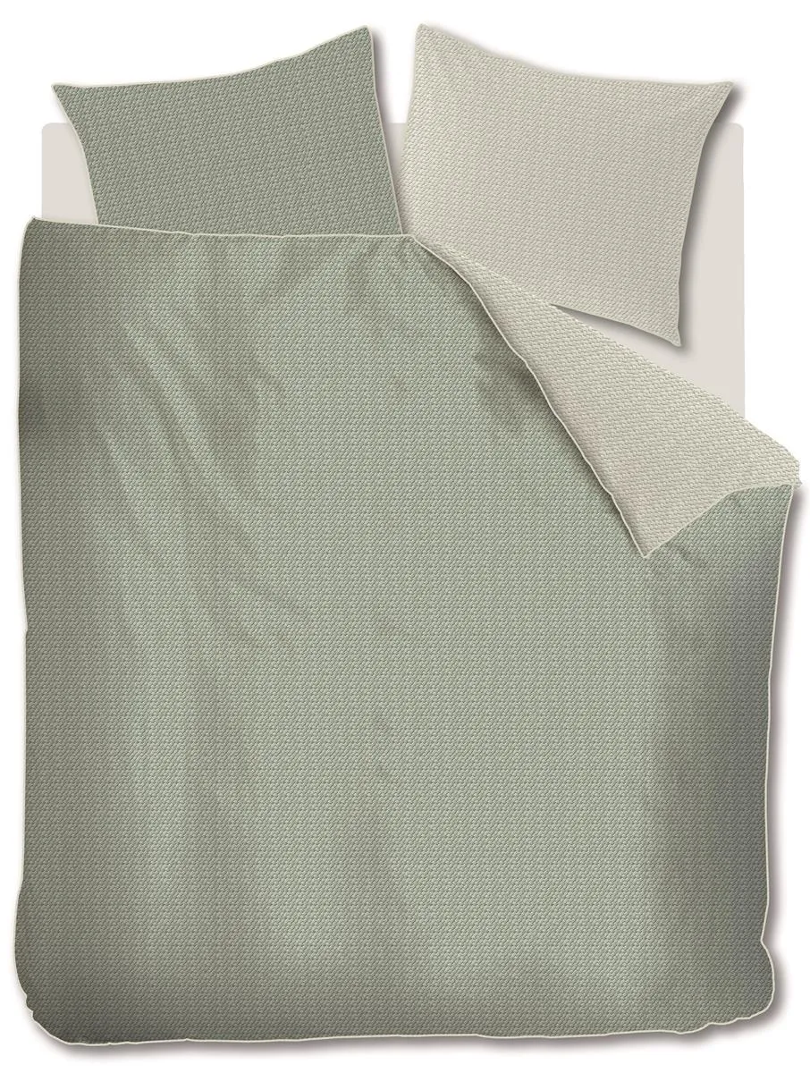 Riviera Maison Bambu dynetrekk grågrønn 140x200 bomull