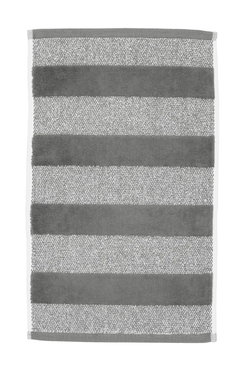 Beddinghouse Sheer Stripe gjestehåndkle 50x30 cm antrasitt bomull