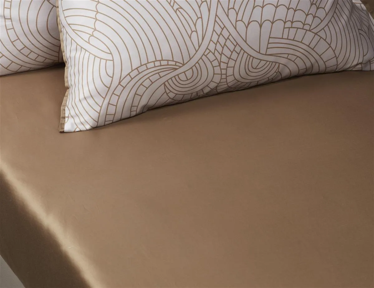 Moooi Dodo Pavone laken 180x200 mørk sand sateng