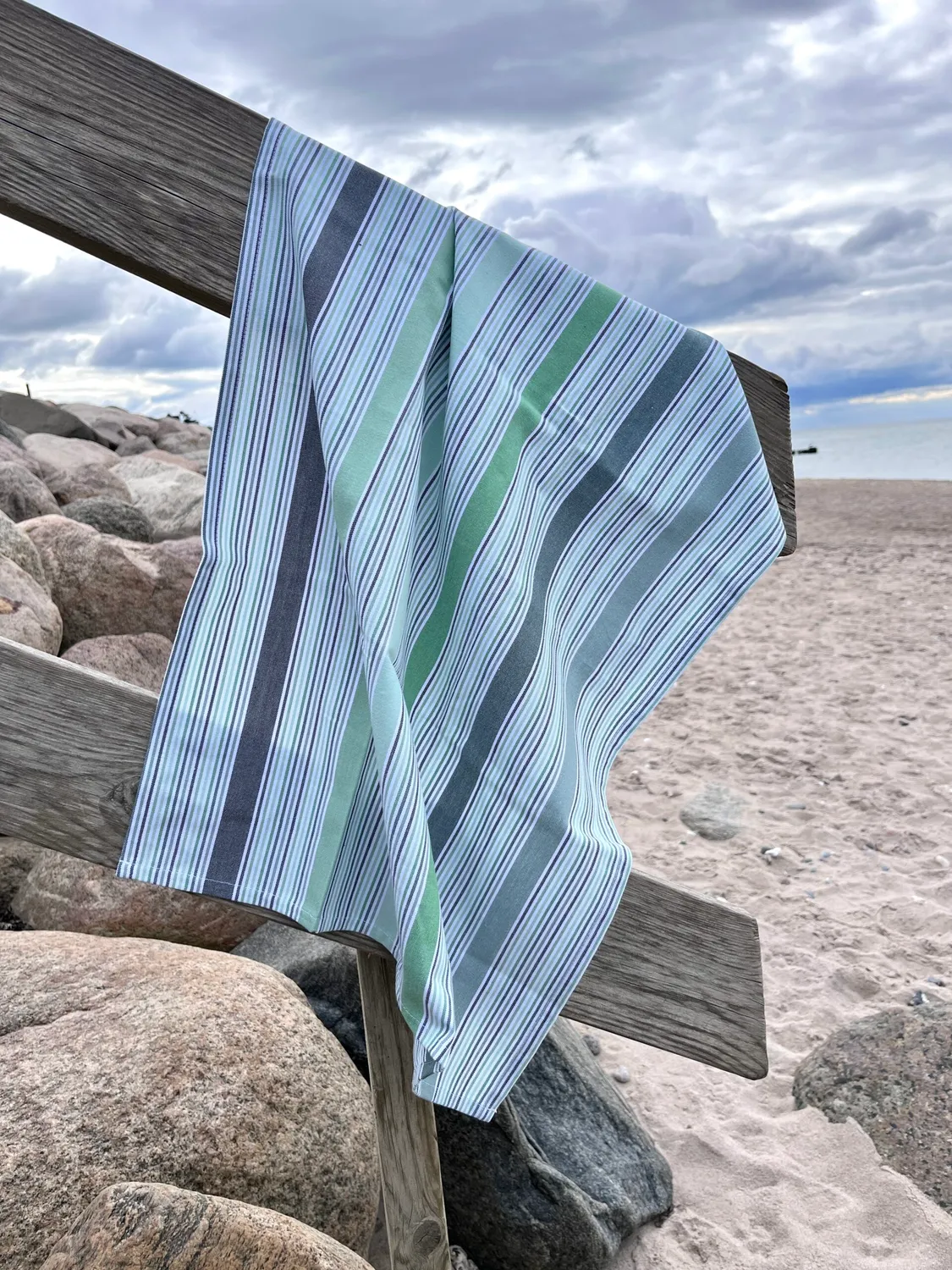 Solwang Design Multi viskestykke sjøgrønn økologisk