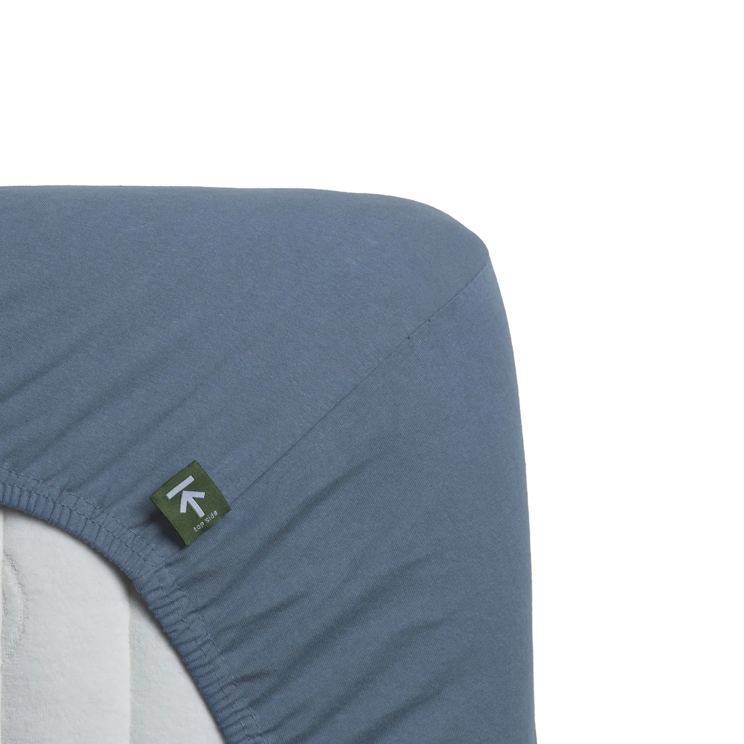 Beddinghouse Jersey Stretch topplaken 140x200 blå bomull