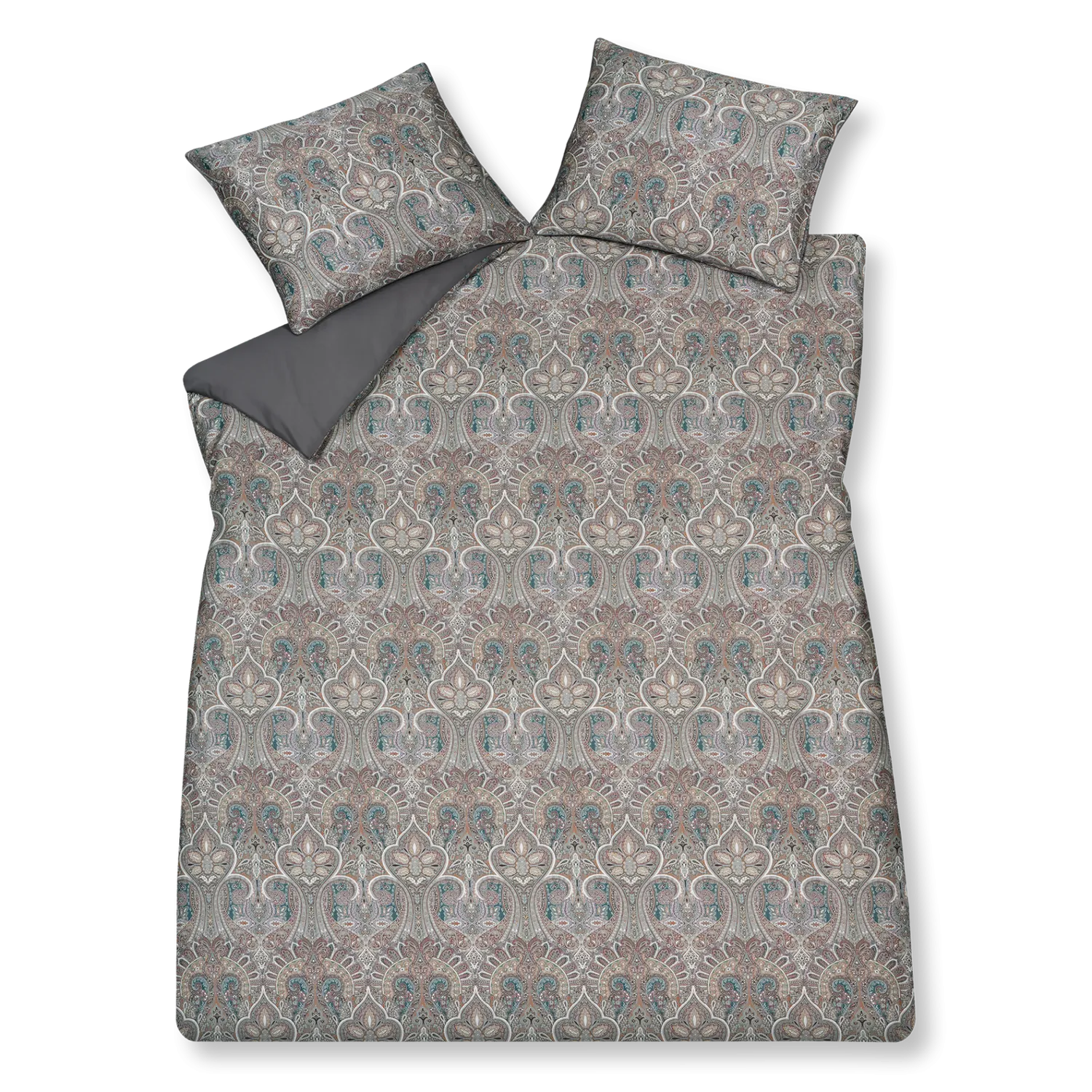 Vandyck Home 96 dynetrekk multi paisley sateng