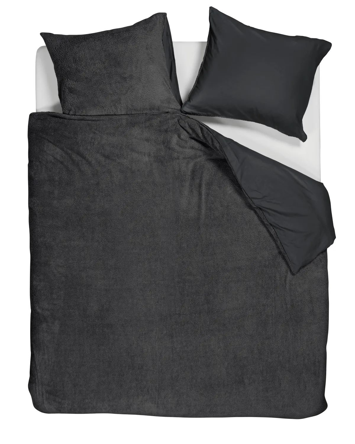 Ambiante Plush dynetrekk 140x200 antrasitt teddy